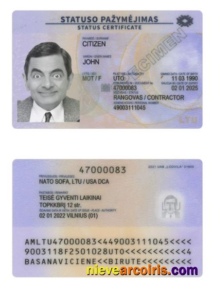 Lithuania residence card 2022-present